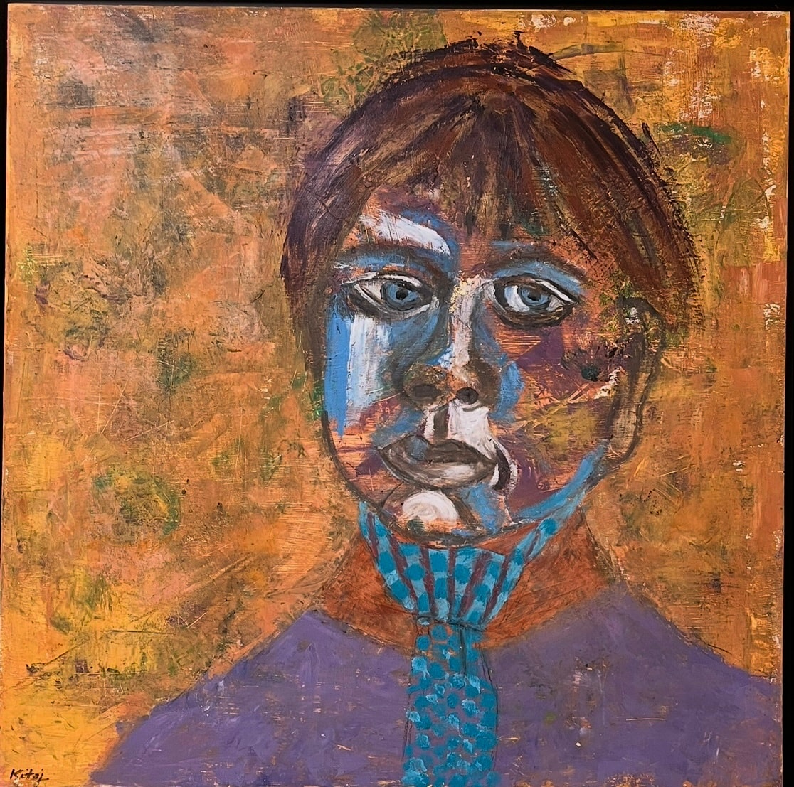 "Boy With Blue Tie" — oil painting by Karma Kitaj